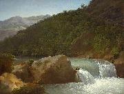 Jean-Joseph-Xavier Bidauld View of the Cascade of the Gorge near Allevard oil on canvas